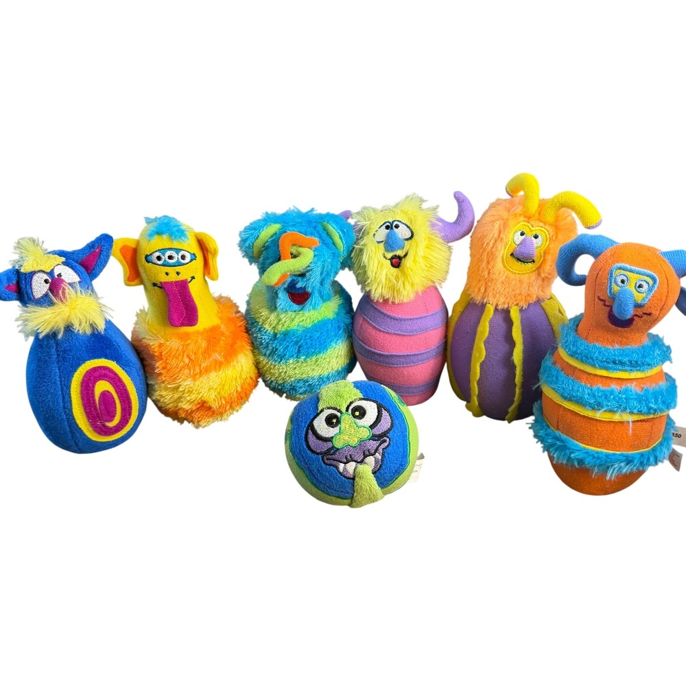 Melissa & Doug Monster Bowling Set Plush‎ 6 Pins 1 Ball Multicolor AH12350 Kids